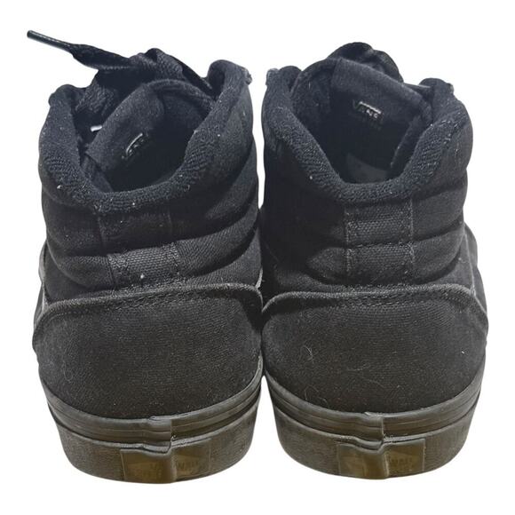 Vans Sk8-Hi Blackout Canvas High Top Sneakers Men's Size 8.5 Triple Black Skate - Picture 5 of 8